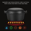 2 in 1 Seasoned Cast Iron Double Dutch Oven Combo Cooker