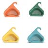 4 Pcs Triangle Colander Strainer Skimmer Basket Filter Swan-Shaped Drain Kitchen Sink Rack