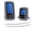 Wireless Digital Meat Thermometer with Dual Probe For BBQ Food Cooking XH