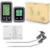 Wireless Digital Meat Thermometer with Dual Probe For BBQ Food Cooking XH