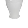 Decorative Porcelain Ginger Jar with Finial Lid, Large, White