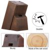 Cutting Tool Set homgeek 8 Pieces Kitchen Cutting Tool Block Set with Sharpener German 1.4116 Stainless Steel Blade Pakka Wood Handle and Kitchen Scis