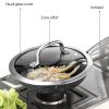 Nonstick Stainless Steel Cookware set for Kitchen, Scratch-Resistant Durable Nonstick Milk Pot Frying Pans and Soup Pot with Stay Cool Handles & Tempe