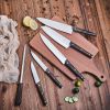 Kitchen Knife Sets, Cookit 15 Piece Knife Sets with Block for Kitchen Chef Knife Stainless Steel Knives Set Serrated Steak Knives with Manual Sharpene