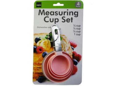 4 Pack Stackable Measuring Cup Spoon Set