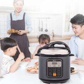 1000W Push-button stainless steel electric pressure cooker 13 in 1 cooking mode, Stainless steel color (Color: Stainless Steel)