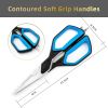 Kitchen Scissors, Cookit Kitchen Shears Heavy Duty Stainless Steel Chef Shears Utility Come Apart Food Shears for Chicken Poultry Fish Meat Vegetables